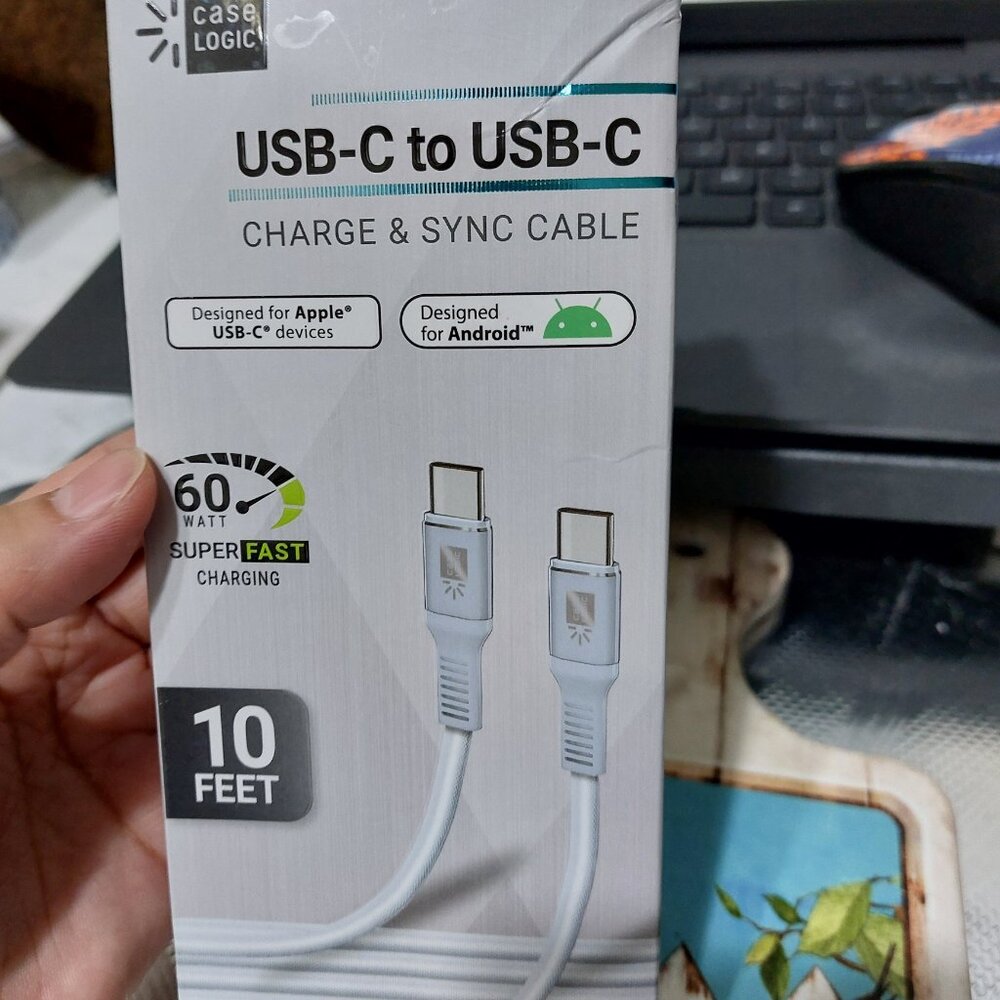 Case Logic USB-C to USB-C Charge and Sync Cable 60 Watt Super Fast